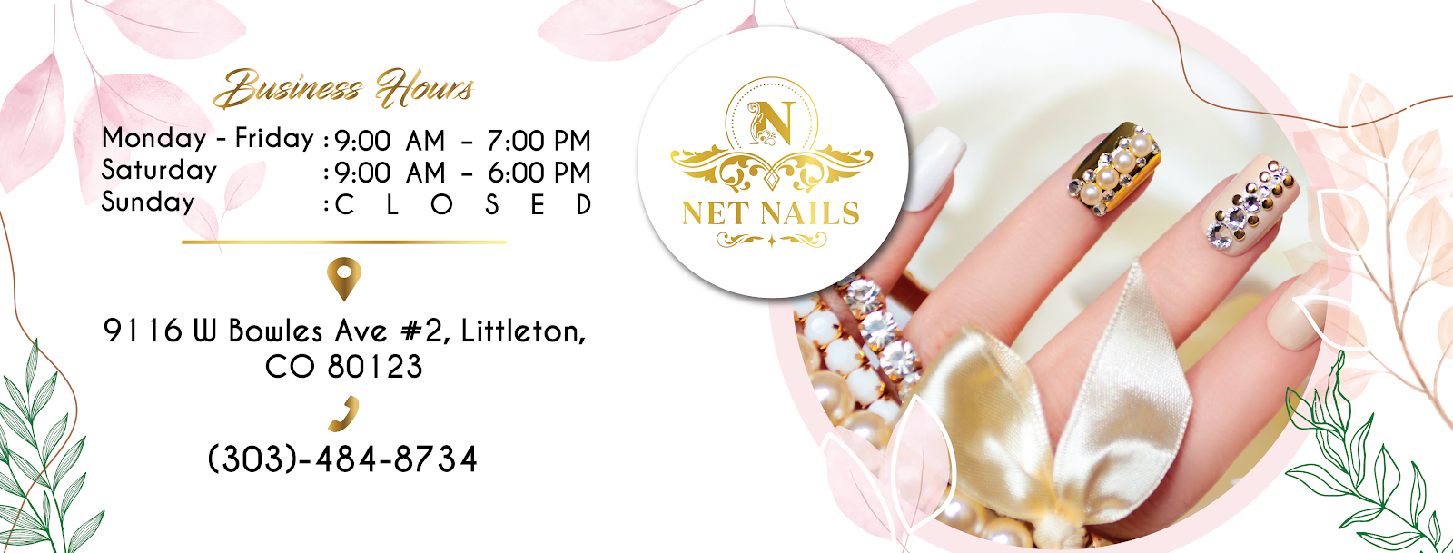 NET NAILS. logo